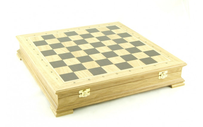 Шахматный ларец Стаунтон Дуб, 40мм Шахматный ларец Стаунтон Дуб, 40мм